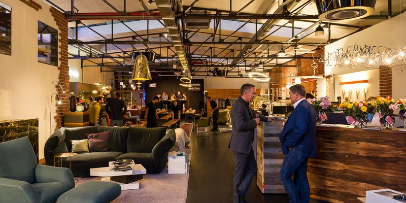 Industrielle Backstein-Location bei Stuttgart