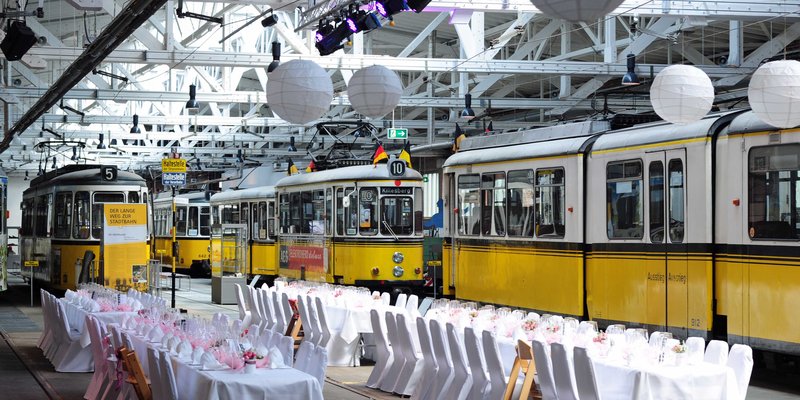 Museum mit Strassenbahn-Oldtimern