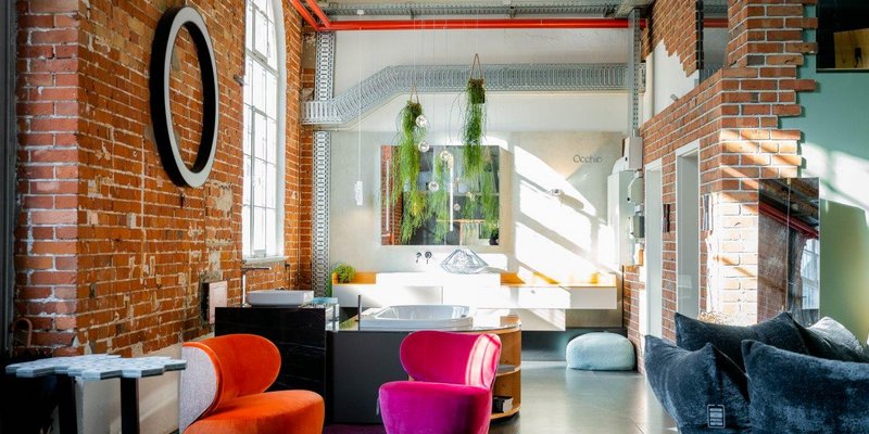 Industrielle Backstein-Location bei Stuttgart