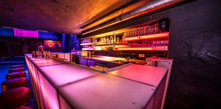 Cellar Club in the spaceship look, downtown Cellar Club in the spaceship look, downtown