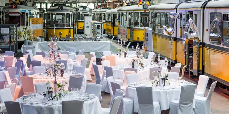 Museum mit Strassenbahn-Oldtimern